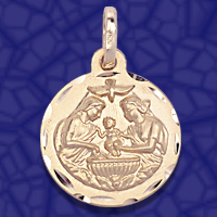 medalla bautismo